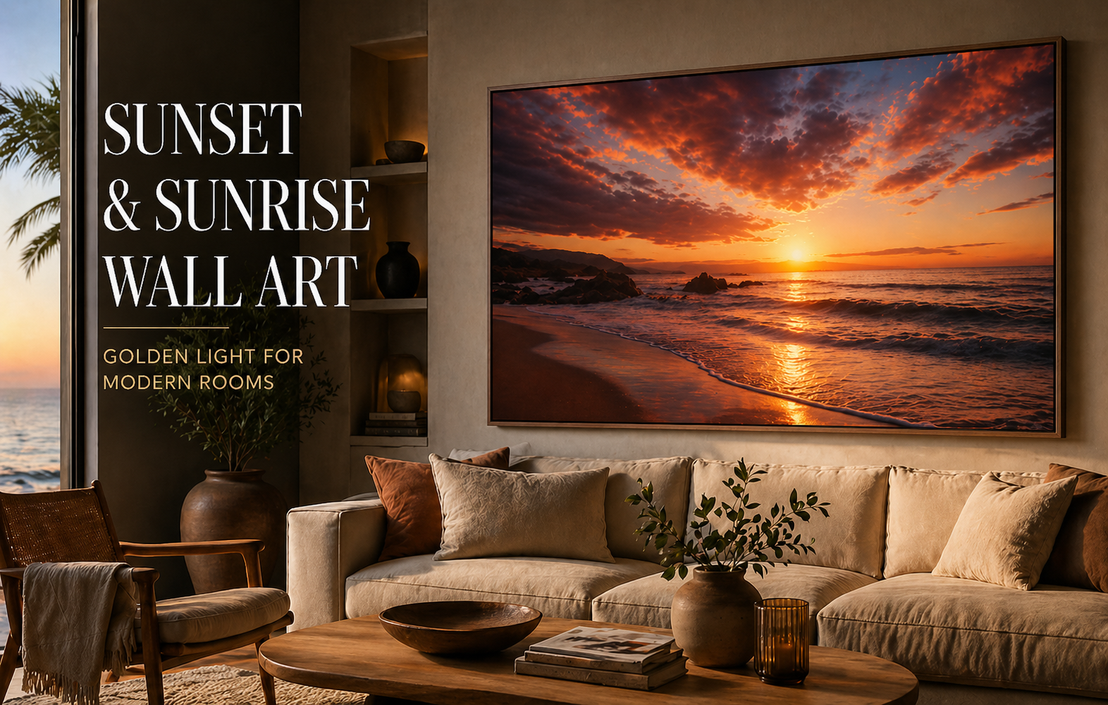 Sunset & Sunrise Wall Art | Golden Hour Canvas Prints | Zellart