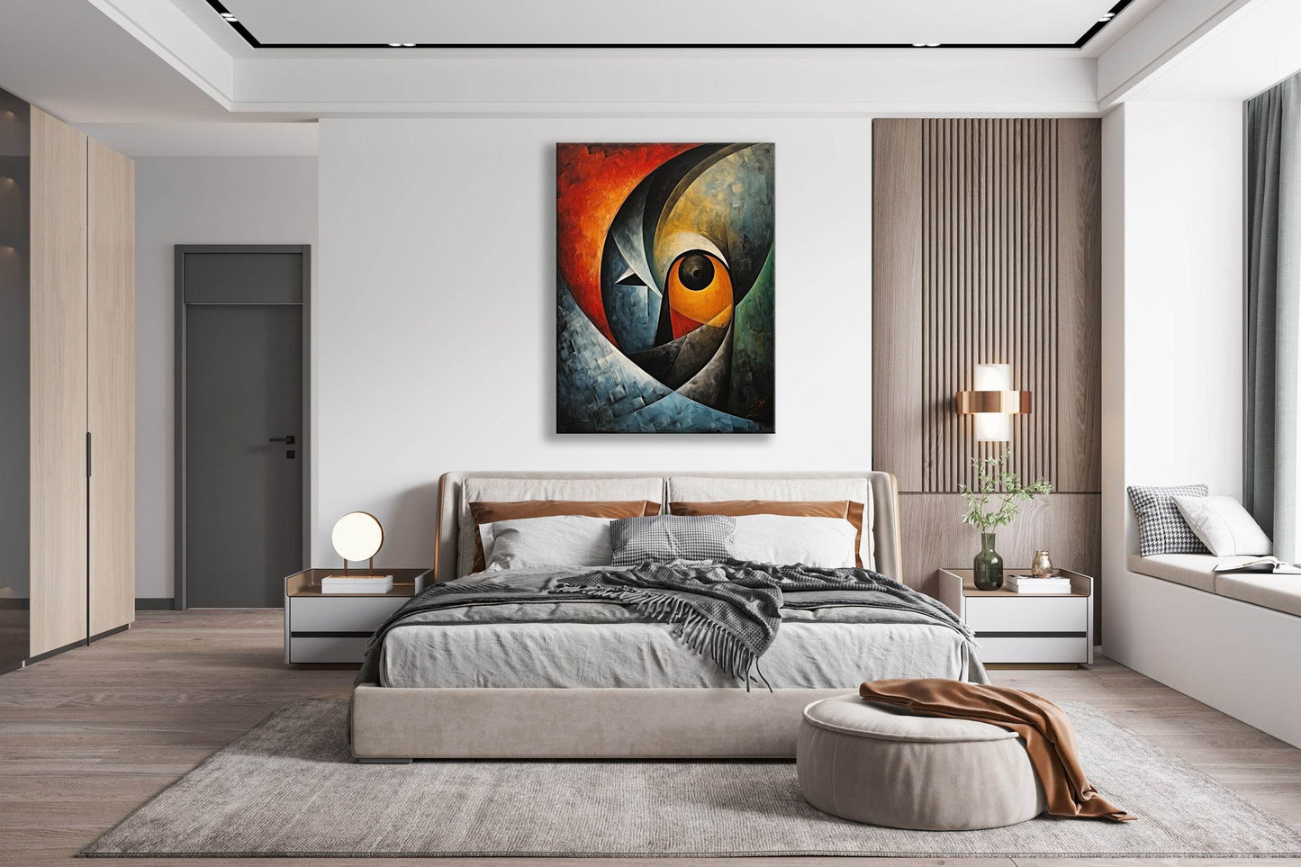 "Emotive Spectrum Echo" - Ready to Hang Canvas PrintA composition that resonates with the human soul, capturing faces and emotions with a touch of lunar magic. Its soft gradients provide a peaceful and elegant presence, perfect for any wall. Its blend of