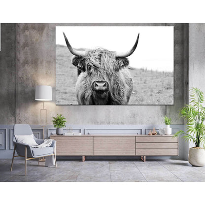 Black and White Highland Cow №04124 Ready to Hang Canvas PrintCanvas art arrives ready to hang, with hanging accessories included and no additional framing required. Every canvas print is hand-crafted, made on-demand at our workshop and expertly stretched