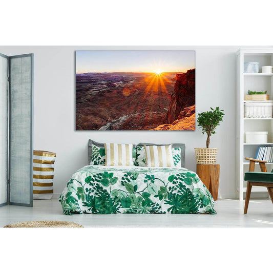 Fiery Sunset In The Desert №SL274 Ready to Hang Canvas PrintCanvas art arrives ready to hang, with hanging accessories included and no additional framing required. Every canvas print is hand-crafted, made on-demand at our workshop and expertly stretched a
