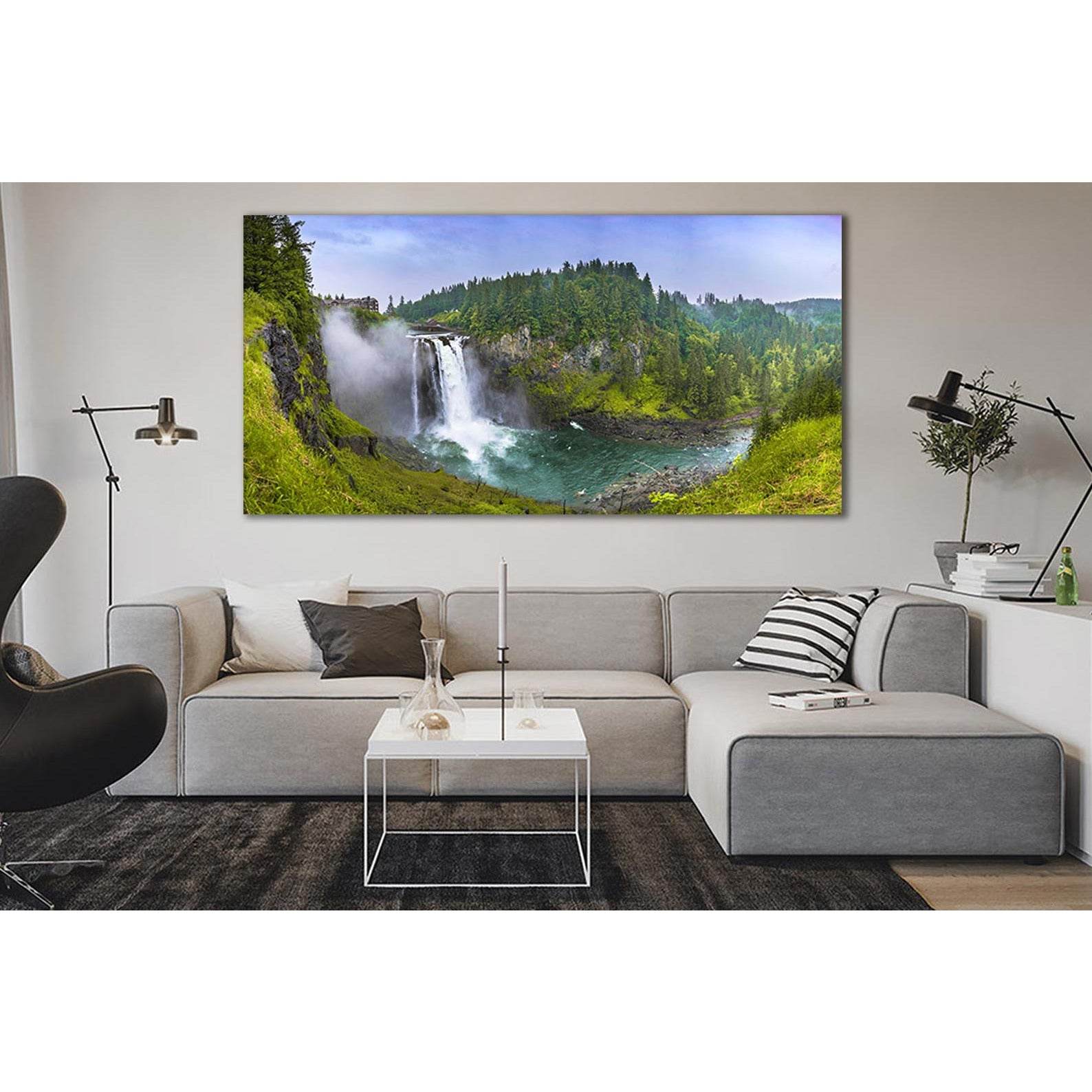 Waterfalls Seattle №SL451 Ready to Hang Canvas PrintCanvas art arrives ready to hang, with hanging accessories included and no additional framing required. Every canvas print is hand-crafted, made on-demand at our workshop and expertly stretched around 10
