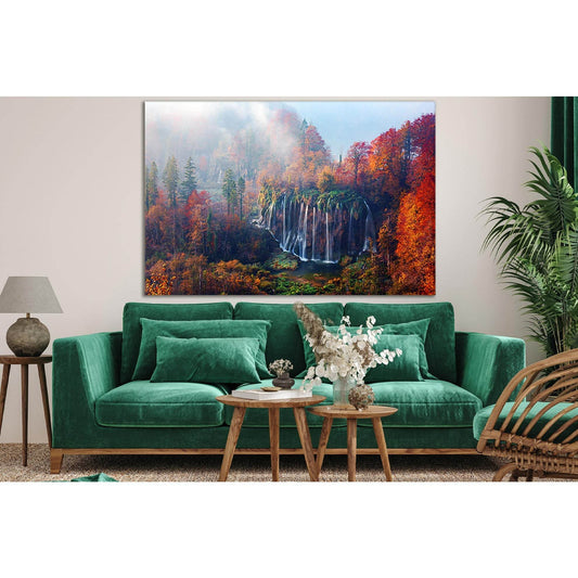 Foggy Waterfall In Plitvice Lakes №SL660 Ready to Hang Canvas PrintCanvas art arrives ready to hang, with hanging accessories included and no additional framing required. Every canvas print is hand-crafted, made on-demand at our workshop and expertly stre