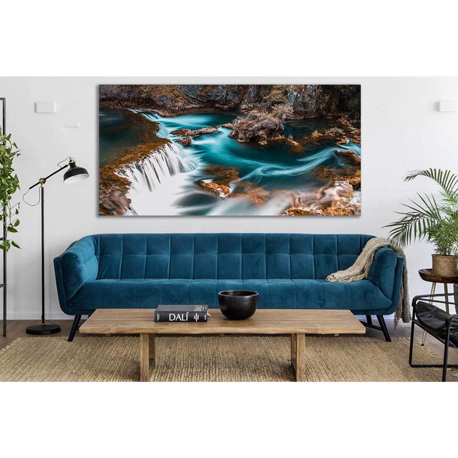 Beautiful Waterfall Top View №SL455 Ready to Hang Canvas PrintCanvas art arrives ready to hang, with hanging accessories included and no additional framing required. Every canvas print is hand-crafted, made on-demand at our workshop and expertly stretched