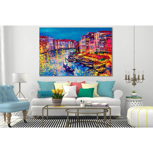 Gondolas And Colour Reflections №SL608 Ready to Hang Canvas PrintCanvas art arrives ready to hang, with hanging accessories included and no additional framing required. Every canvas print is hand-crafted, made on-demand at our workshop and expertly stretc