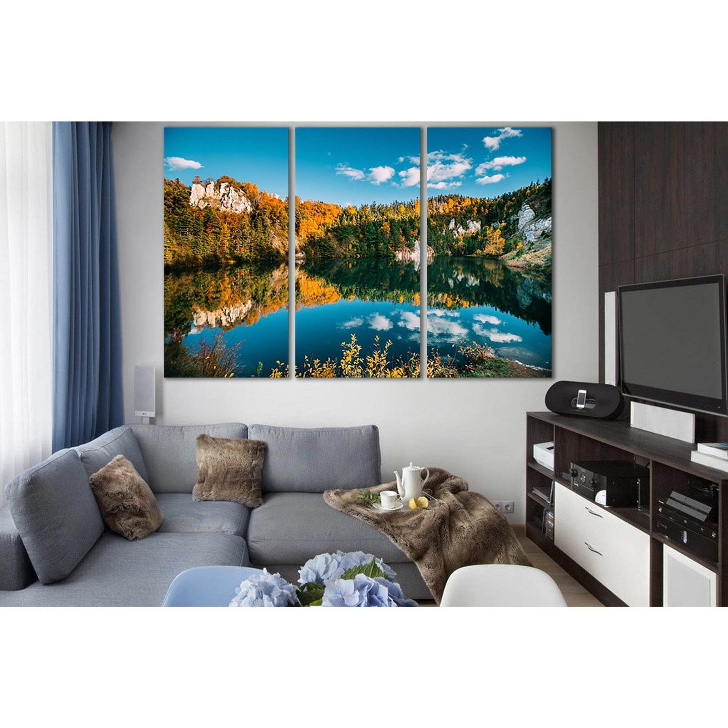 Beautiful Lake In Autumn №SL1497 Ready to Hang Canvas PrintCanvas art arrives ready to hang, with hanging accessories included and no additional framing required. Every canvas print is hand-crafted, made on-demand at our workshop and expertly stretched ar