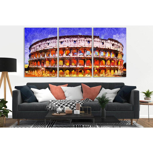 Coliseum In Rome At Night №SL607 Ready to Hang Canvas PrintCanvas art arrives ready to hang, with hanging accessories included and no additional framing required. Every canvas print is hand-crafted, made on-demand at our workshop and expertly stretched ar