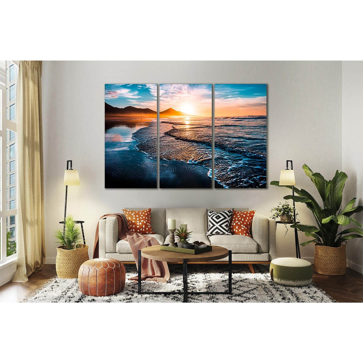 Amazing Beach Sunset №SL48 Ready to Hang Canvas PrintCanvas art arrives ready to hang, with hanging accessories included and no additional framing required. Every canvas print is hand-crafted, made on-demand at our workshop and expertly stretched around 1