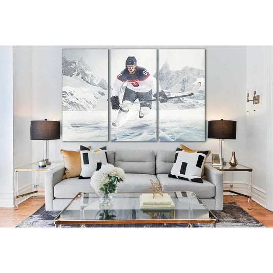 Hockey Player On Mountains Background №SL953 Ready to Hang Canvas PrintCanvas art arrives ready to hang, with hanging accessories included and no additional framing required. Every canvas print is hand-crafted, made on-demand at our workshop and expertly