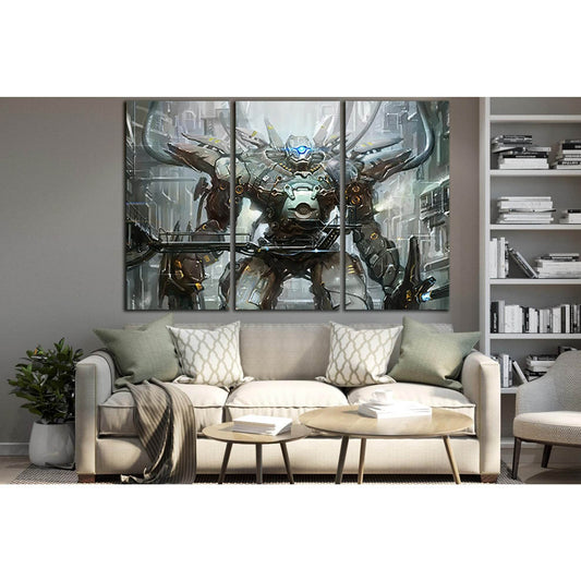 Robot At Technical Station №SL1287 Ready to Hang Canvas PrintCanvas art arrives ready to hang, with hanging accessories included and no additional framing required. Every canvas print is hand-crafted, made on-demand at our workshop and expertly stretched