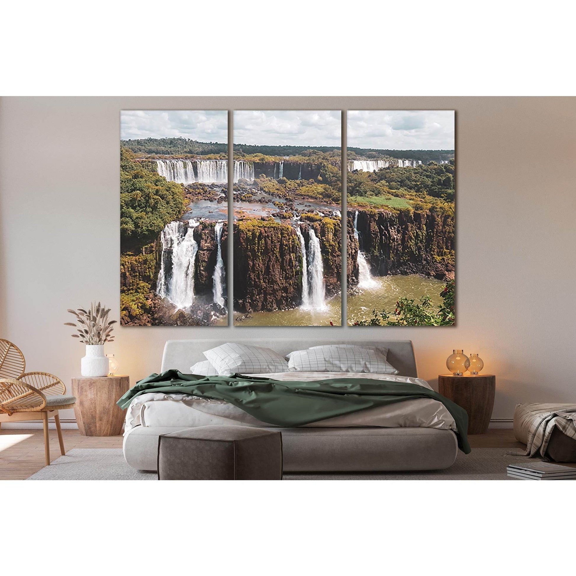 Beautiful Waterfall Iguazu №SL456 Ready to Hang Canvas PrintCanvas art arrives ready to hang, with hanging accessories included and no additional framing required. Every canvas print is hand-crafted, made on-demand at our workshop and expertly stretched a