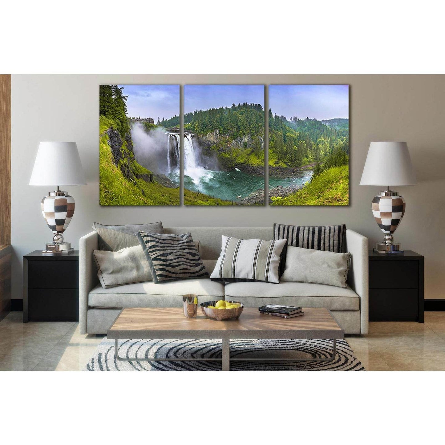 Waterfalls Seattle №SL451 Ready to Hang Canvas PrintCanvas art arrives ready to hang, with hanging accessories included and no additional framing required. Every canvas print is hand-crafted, made on-demand at our workshop and expertly stretched around 10