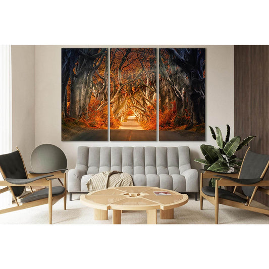 Road In Autumn Trees №SL644 Ready to Hang Canvas PrintCanvas art arrives ready to hang, with hanging accessories included and no additional framing required. Every canvas print is hand-crafted, made on-demand at our workshop and expertly stretched around