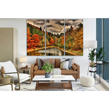 Beautiful Forest Lake Autumn №SL628 Ready to Hang Canvas PrintCanvas art arrives ready to hang, with hanging accessories included and no additional framing required. Every canvas print is hand-crafted, made on-demand at our workshop and expertly stretched