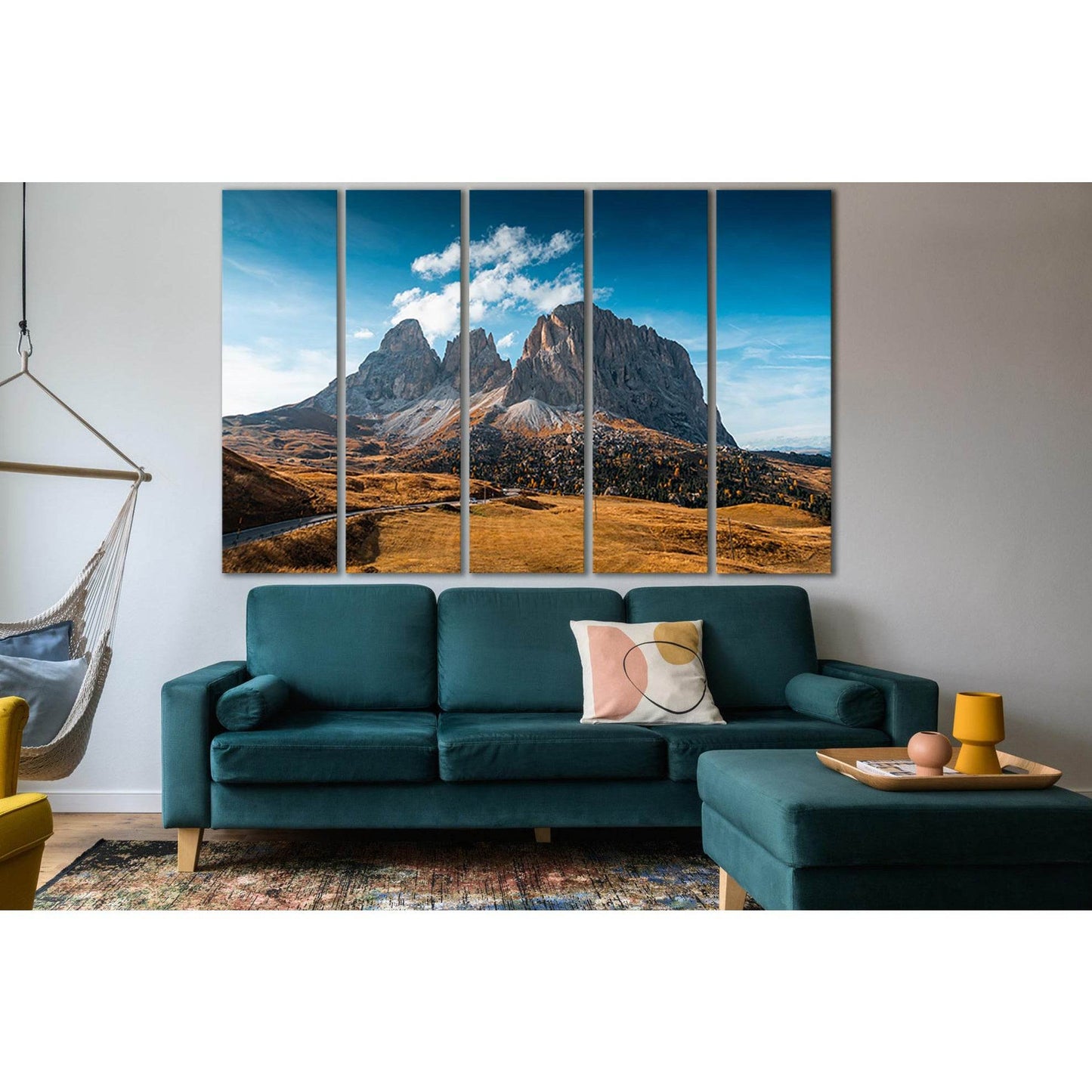 Mountains And Road Autumn Italy №SL1487 Ready to Hang Canvas PrintCanvas art arrives ready to hang, with hanging accessories included and no additional framing required. Every canvas print is hand-crafted, made on-demand at our workshop and expertly stret