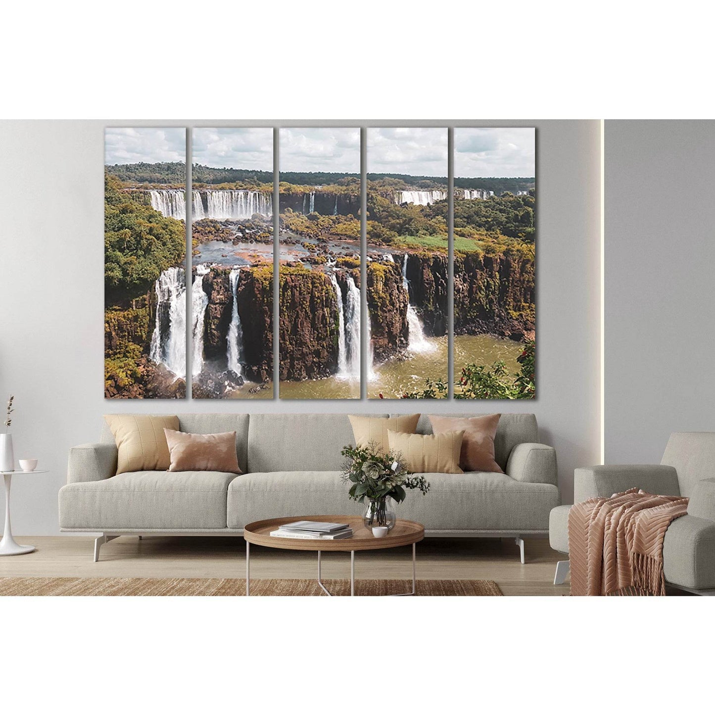 Beautiful Waterfall Iguazu №SL456 Ready to Hang Canvas PrintCanvas art arrives ready to hang, with hanging accessories included and no additional framing required. Every canvas print is hand-crafted, made on-demand at our workshop and expertly stretched a