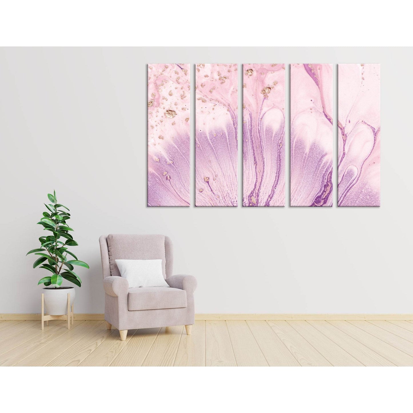 Pink Flower Petals Abstract №04315 Ready to Hang Canvas PrintCanvas art arrives ready to hang, with hanging accessories included and no additional framing required. Every canvas print is hand-crafted, made on-demand at our workshop and expertly stretched