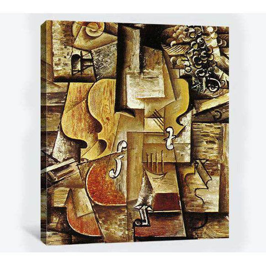 Pablo Picasso, Violin and Grapes - Canvas printCanvas art arrives ready to hang, with hanging accessories included and no additional framing required. Every canvas print is hand-crafted, made on-demand at our workshop and expertly stretched around 100% No