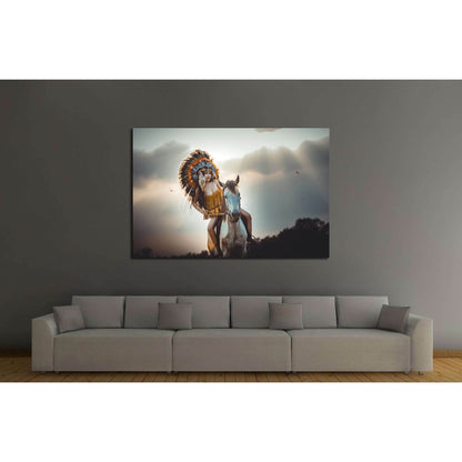 Girl on horse canvas print №5009Canvas art arrives ready to hang, with hanging accessories included and no additional framing required. Every canvas print is hand-crafted, made on-demand at our workshop and expertly stretched around 100% North American Pi