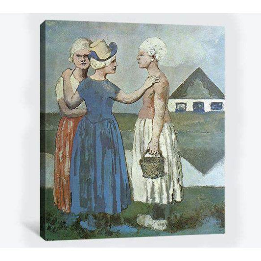 Pablo Picasso, Three dutch girls - Canvas printCanvas art arrives ready to hang, with hanging accessories included and no additional framing required. Every canvas print is hand-crafted, made on-demand at our workshop and expertly stretched around 100% No