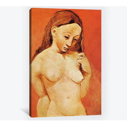 Pablo Picasso, Nude against a red background - Ready to Hang Canvas PrintCanvas art arrives ready to hang, with hanging accessories included and no additional framing required. Every canvas print is hand-crafted, made on-demand at our workshop and expertl