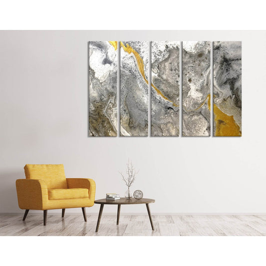 Yellow And Gray Abstract №04381 Ready to Hang Canvas PrintCanvas art arrives ready to hang, with hanging accessories included and no additional framing required. Every canvas print is hand-crafted, made on-demand at our workshop and expertly stretched aro