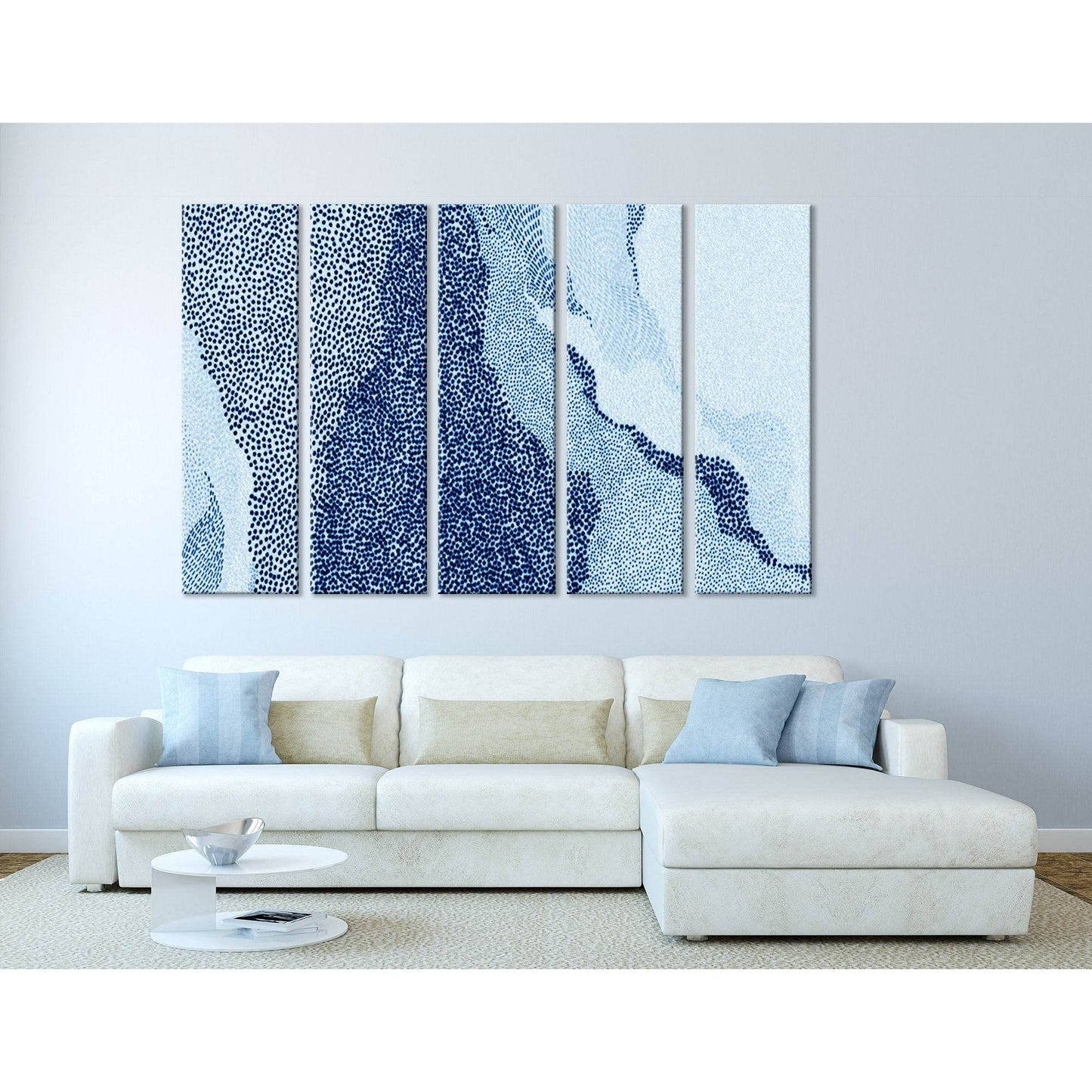 Blue Dots Abstract №04319 Ready to Hang Canvas PrintCanvas art arrives ready to hang, with hanging accessories included and no additional framing required. Every canvas print is hand-crafted, made on-demand at our workshop and expertly stretched around 10