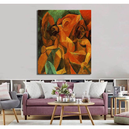 Pablo Picasso, three women - Ready to Hang Canvas PrintCanvas art arrives ready to hang, with hanging accessories included and no additional framing required. Every canvas print is hand-crafted, made on-demand at our workshop and expertly stretched around