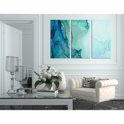 Green And Blue Abstract №04287 Ready to Hang Canvas PrintCanvas art arrives ready to hang, with hanging accessories included and no additional framing required. Every canvas print is hand-crafted, made on-demand at our workshop and expertly stretched arou