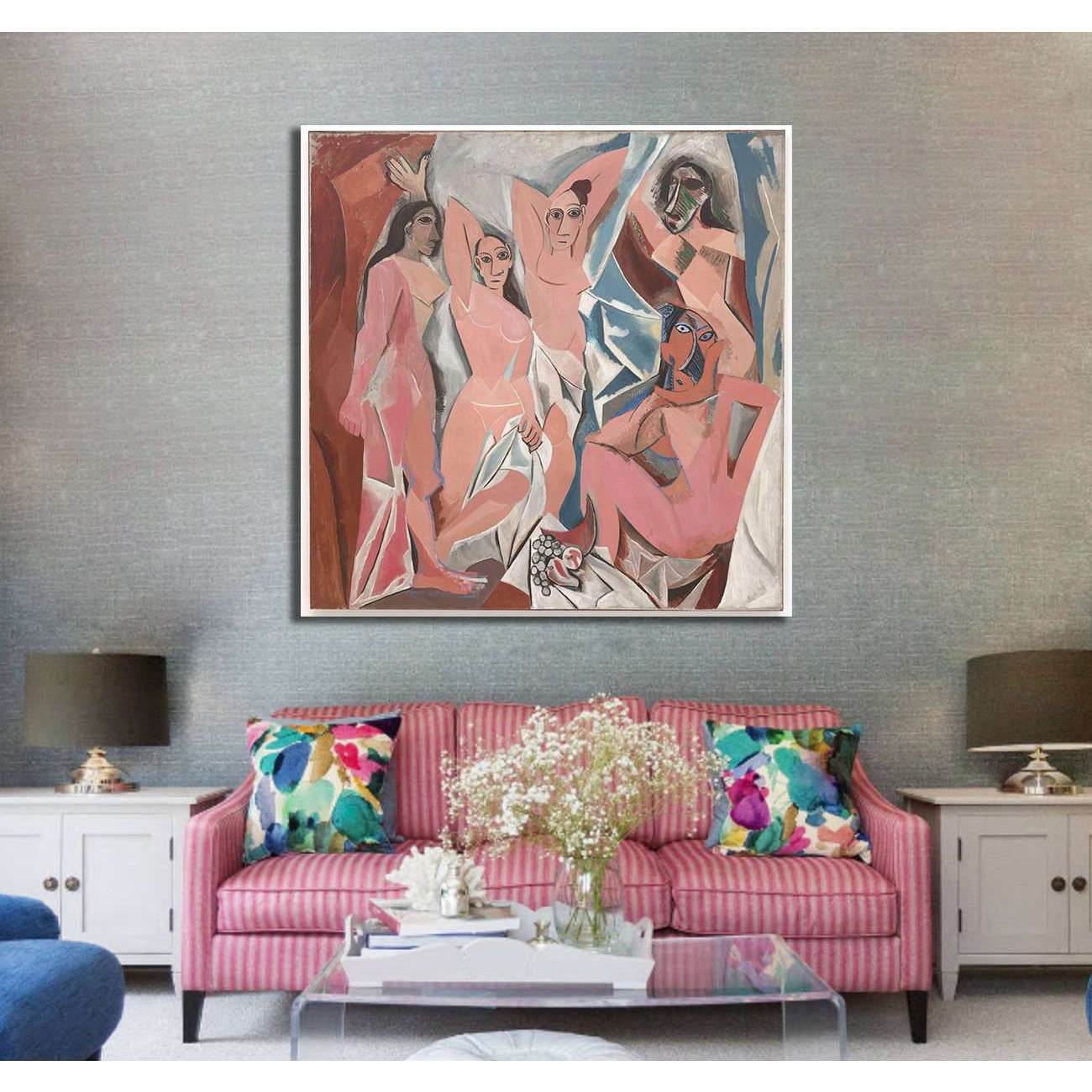 Pablo Picasso, Les Demoiselles d'Avignon - Ready to Hang Canvas PrintCanvas art arrives ready to hang, with hanging accessories included and no additional framing required. Every canvas print is hand-crafted, made on-demand at our workshop and expertly st