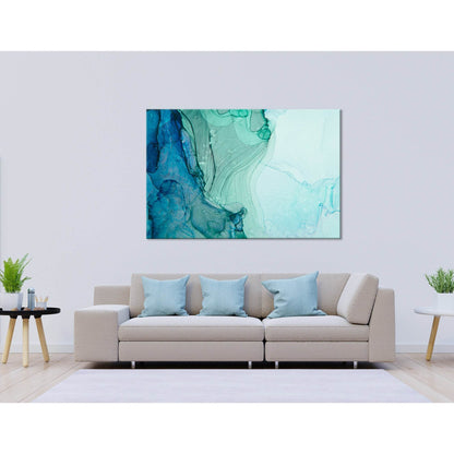 Green And Blue Abstract №04287 Ready to Hang Canvas PrintCanvas art arrives ready to hang, with hanging accessories included and no additional framing required. Every canvas print is hand-crafted, made on-demand at our workshop and expertly stretched arou
