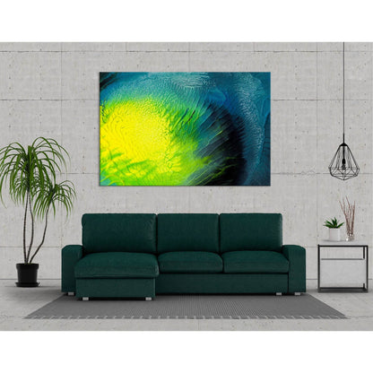 Yellow, Green And Blue Abstract №04300 Ready to Hang Canvas PrintCanvas art arrives ready to hang, with hanging accessories included and no additional framing required. Every canvas print is hand-crafted, made on-demand at our workshop and expertly stretc