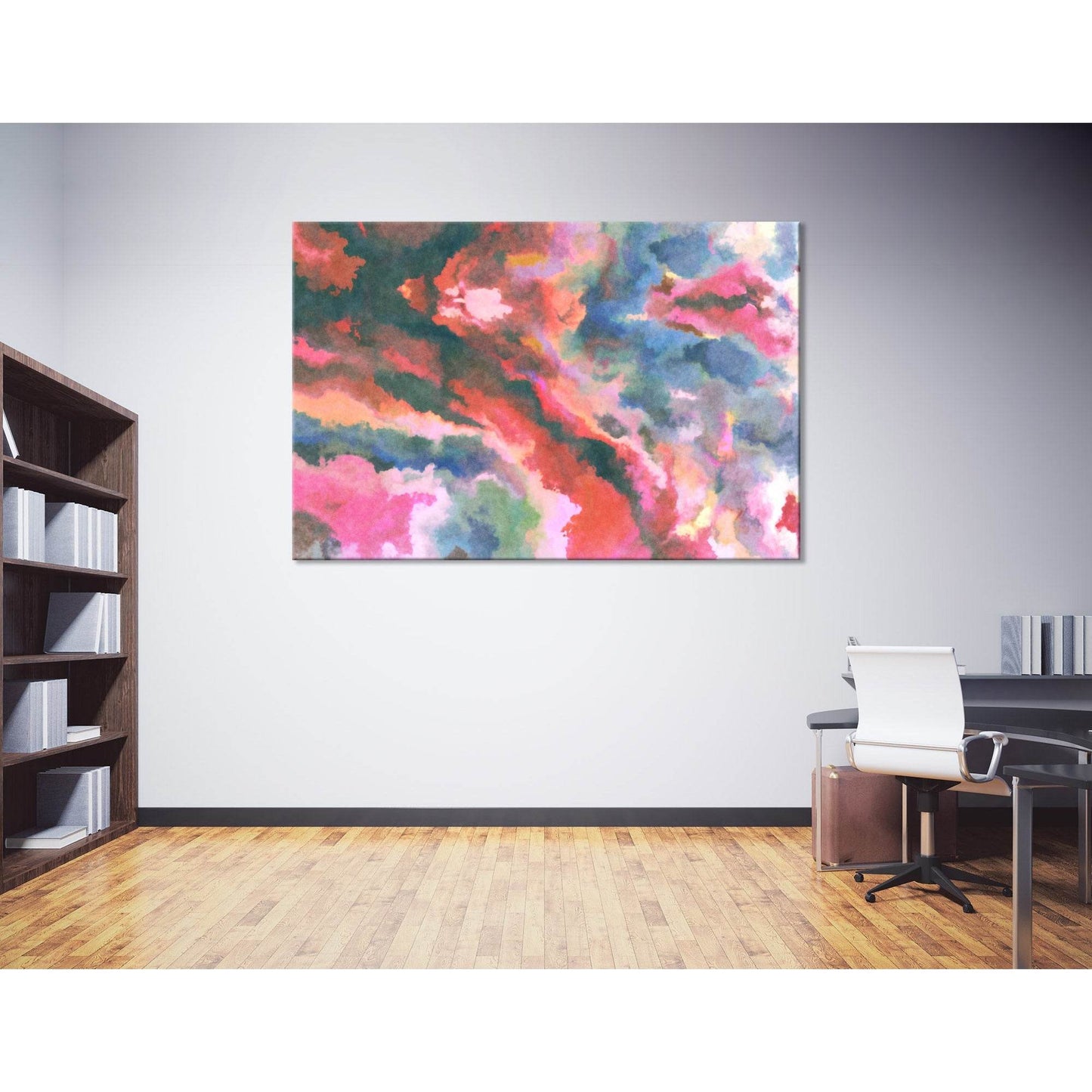 Bright Pink Abstract №04340 Ready to Hang Canvas PrintCanvas art arrives ready to hang, with hanging accessories included and no additional framing required. Every canvas print is hand-crafted, made on-demand at our workshop and expertly stretched around