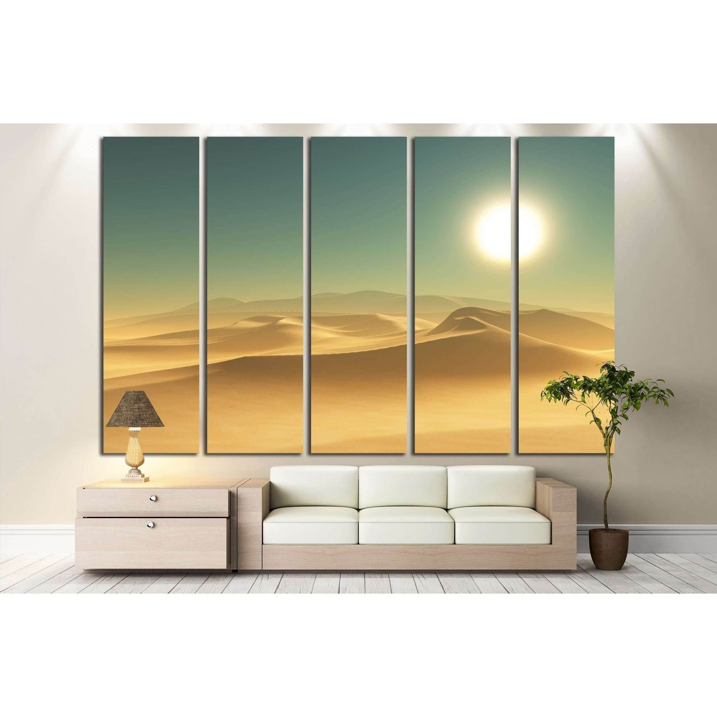 3D render of a desert scene №3127 Ready to Hang Canvas Print - Zellart Canvas Prints ALL_Products, s-3127