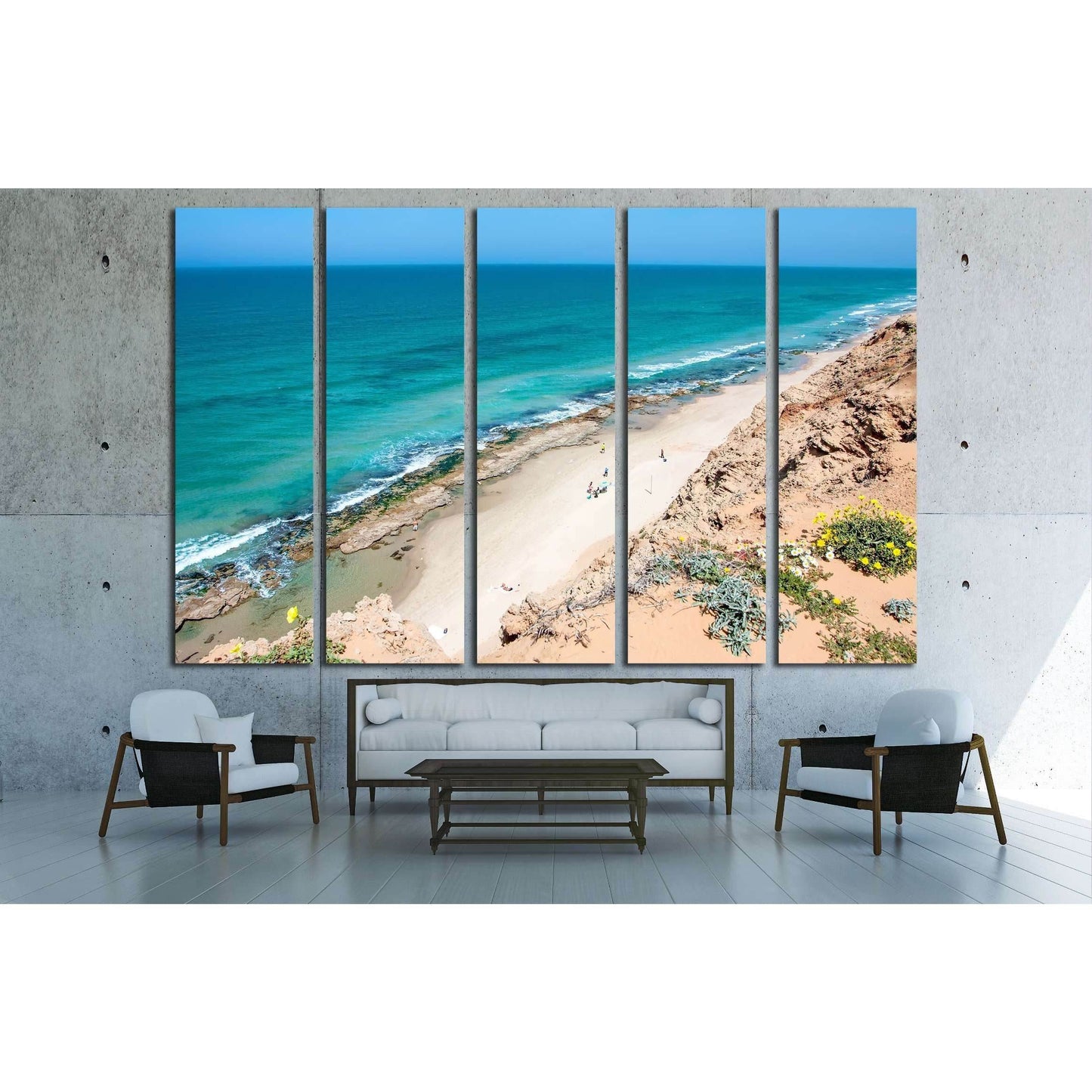 A beautiful landscape of the sea №2853 Ready to Hang Canvas Print - Zellart Canvas Prints ALL_Products, s-2853