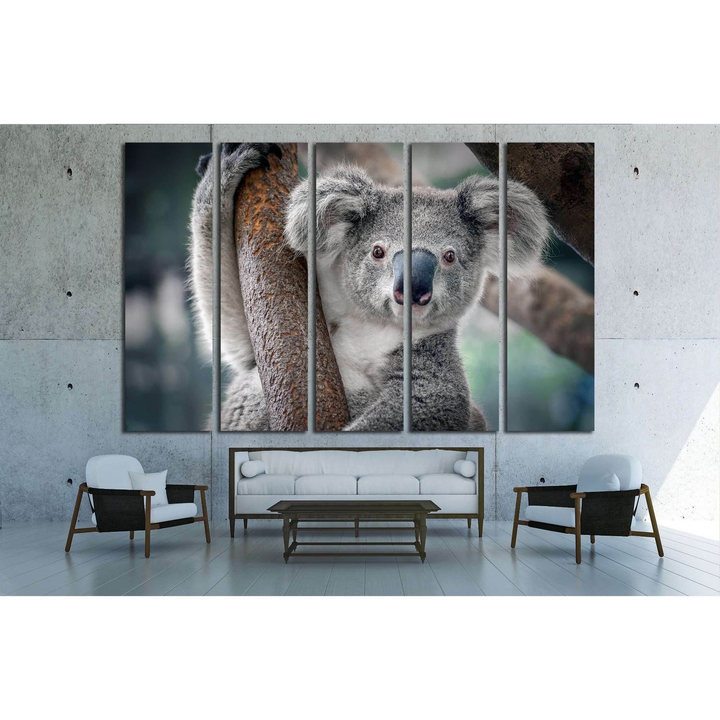 A cute koala №2378 Ready to Hang Canvas Print - Zellart Canvas Prints ALL_Products, s-2378
