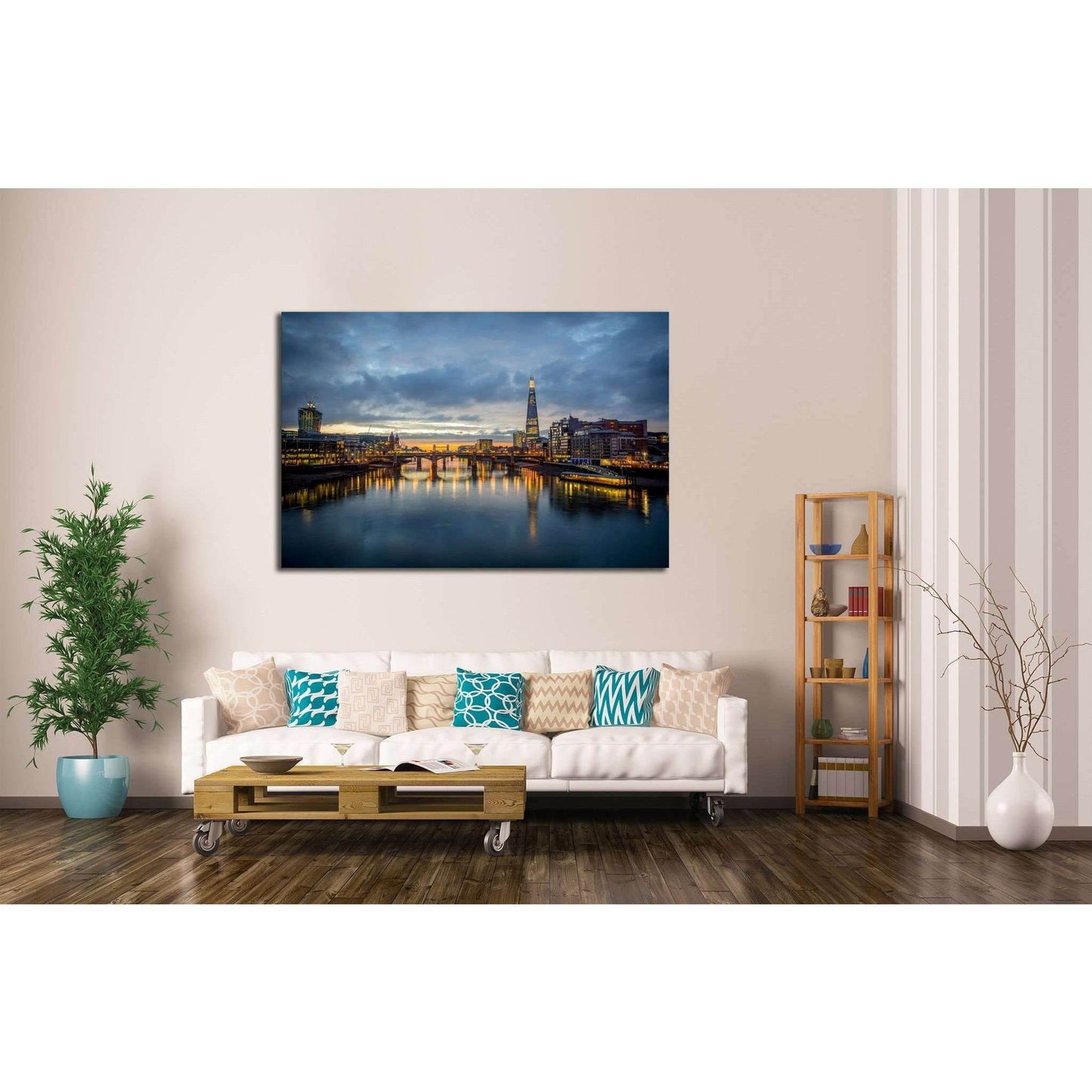 A view from the london №555 Ready to Hang Canvas Print - Zellart Canvas Prints ALL_Products, s-555