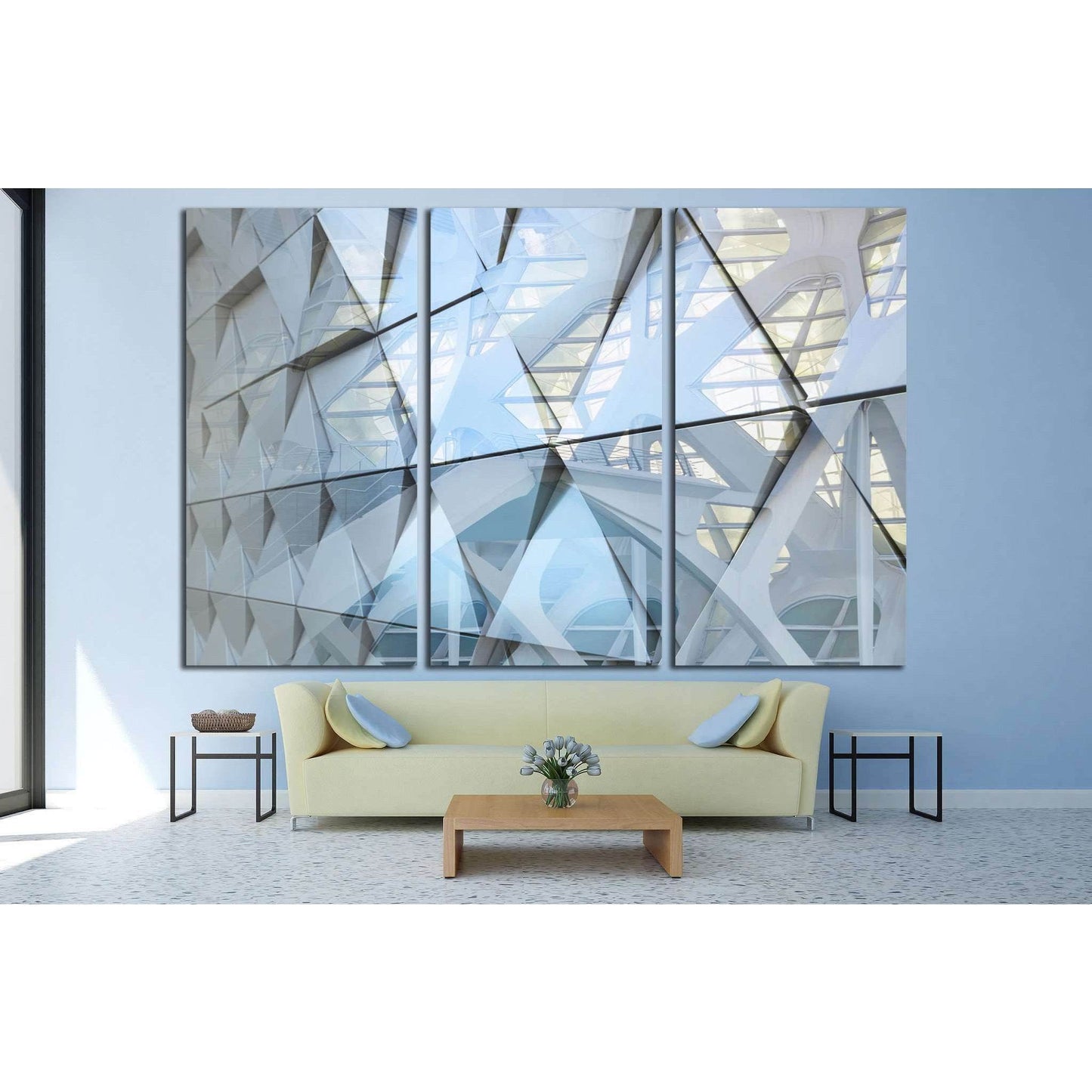 Abstract architectural detail №1601 Ready to Hang Canvas Print - Zellart Canvas Prints ALL_Products, s-1601