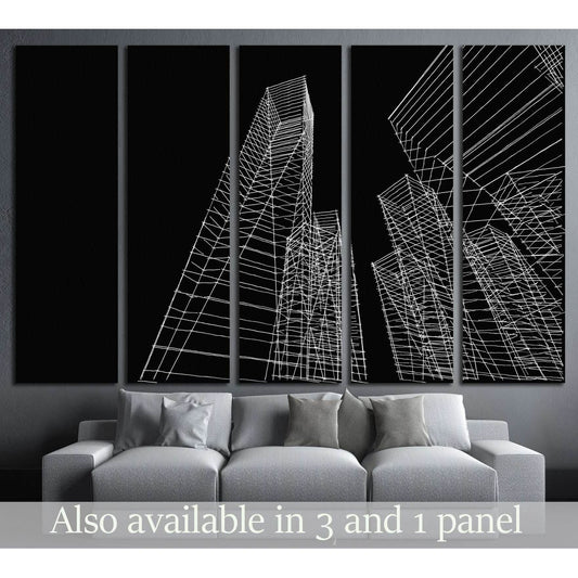 abstract city buildings sketch №1580 Ready to Hang Canvas PrintCanvas art arrives ready to hang, with hanging accessories included and no additional framing required. Every canvas print is hand-crafted, made on-demand at our workshop and expertly stretche