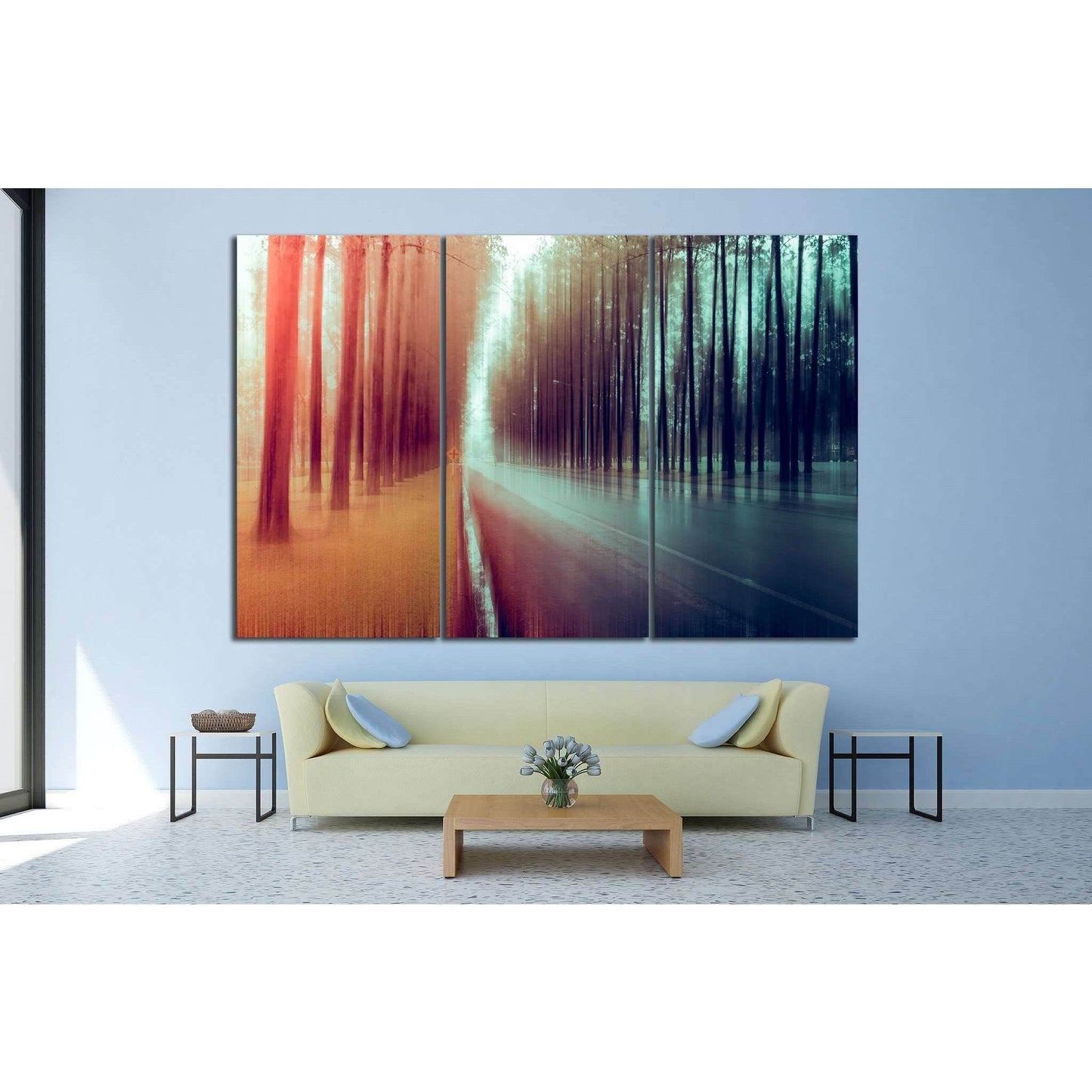 Abstract forest №599 Ready to Hang Canvas Print - Zellart Canvas Prints ALL_Products, s-599