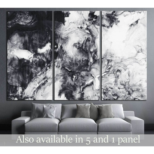 Abstract hand painted black and white background, acrylic painting on canvas, wallpaper, texture №2565 Ready to Hang Canvas PrintCanvas art arrives ready to hang, with hanging accessories included and no additional framing required. Every canvas print is