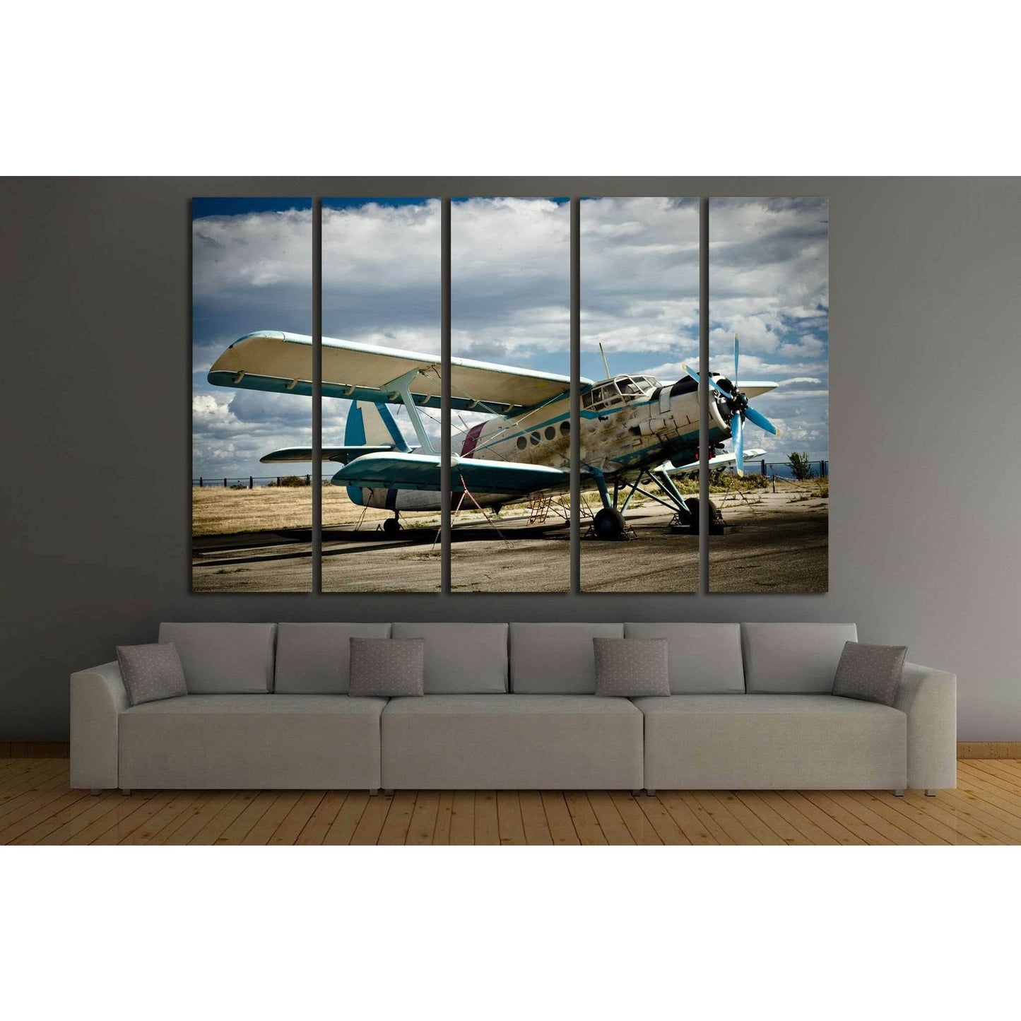 Aircraft №142 Ready to Hang Canvas Print - Zellart Canvas Prints ALL_Products, wd-142