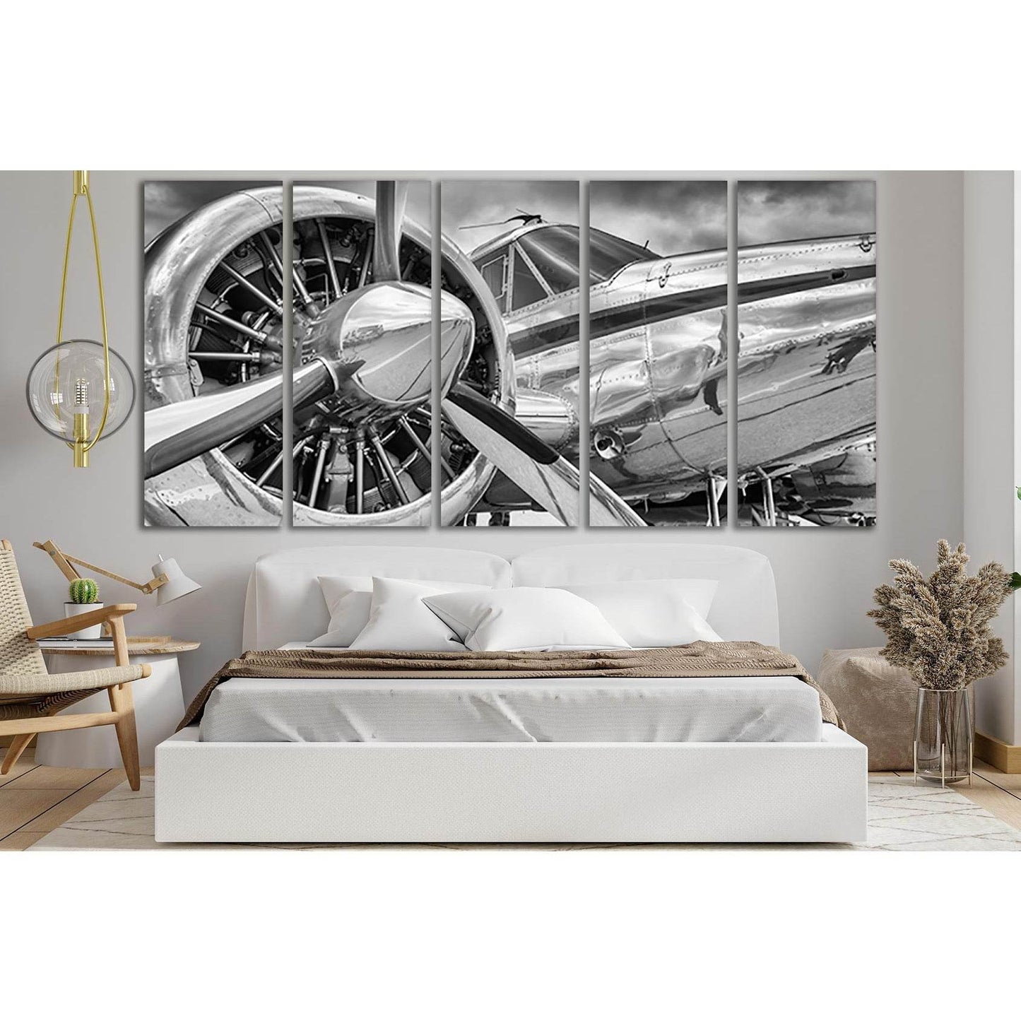 Aircraft Aviation Propeller №SL734 Ready to Hang Canvas Print - Zellart Canvas Prints 0new, ALL_Products, Engine, Engines Wall Art