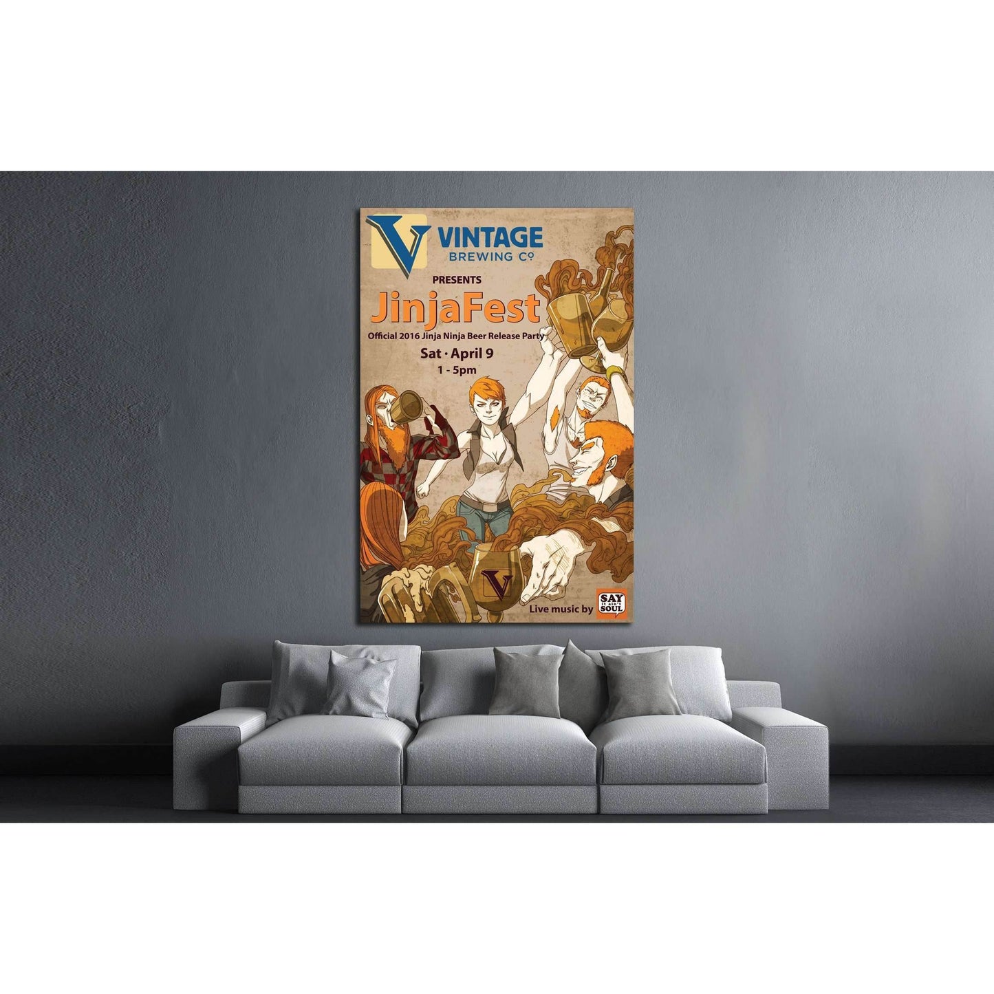 Art №3465 Ready to Hang Canvas Print - Zellart Canvas Prints ALL_Products, s-3465