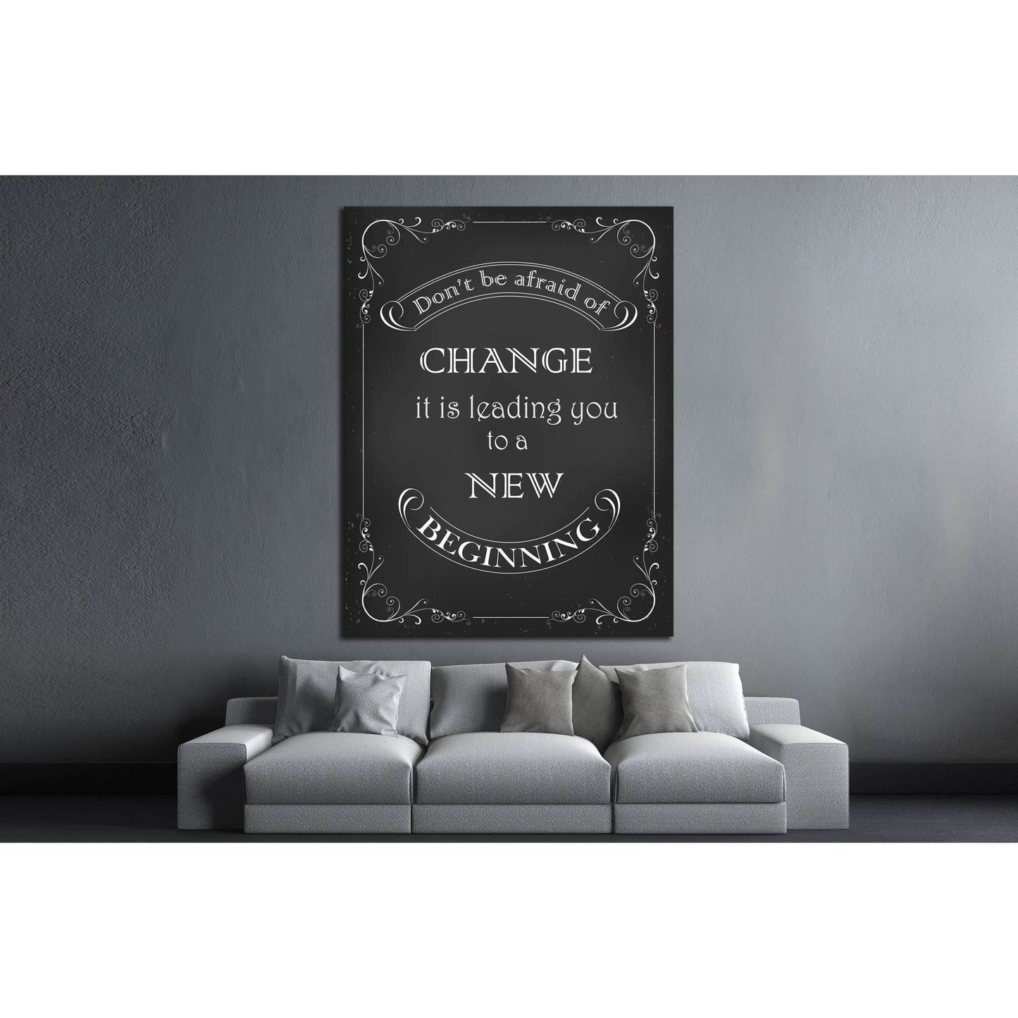 Art canvas in vintage style №4516 Ready to Hang Canvas Print - Zellart Canvas Prints ALL_Products, s-4516