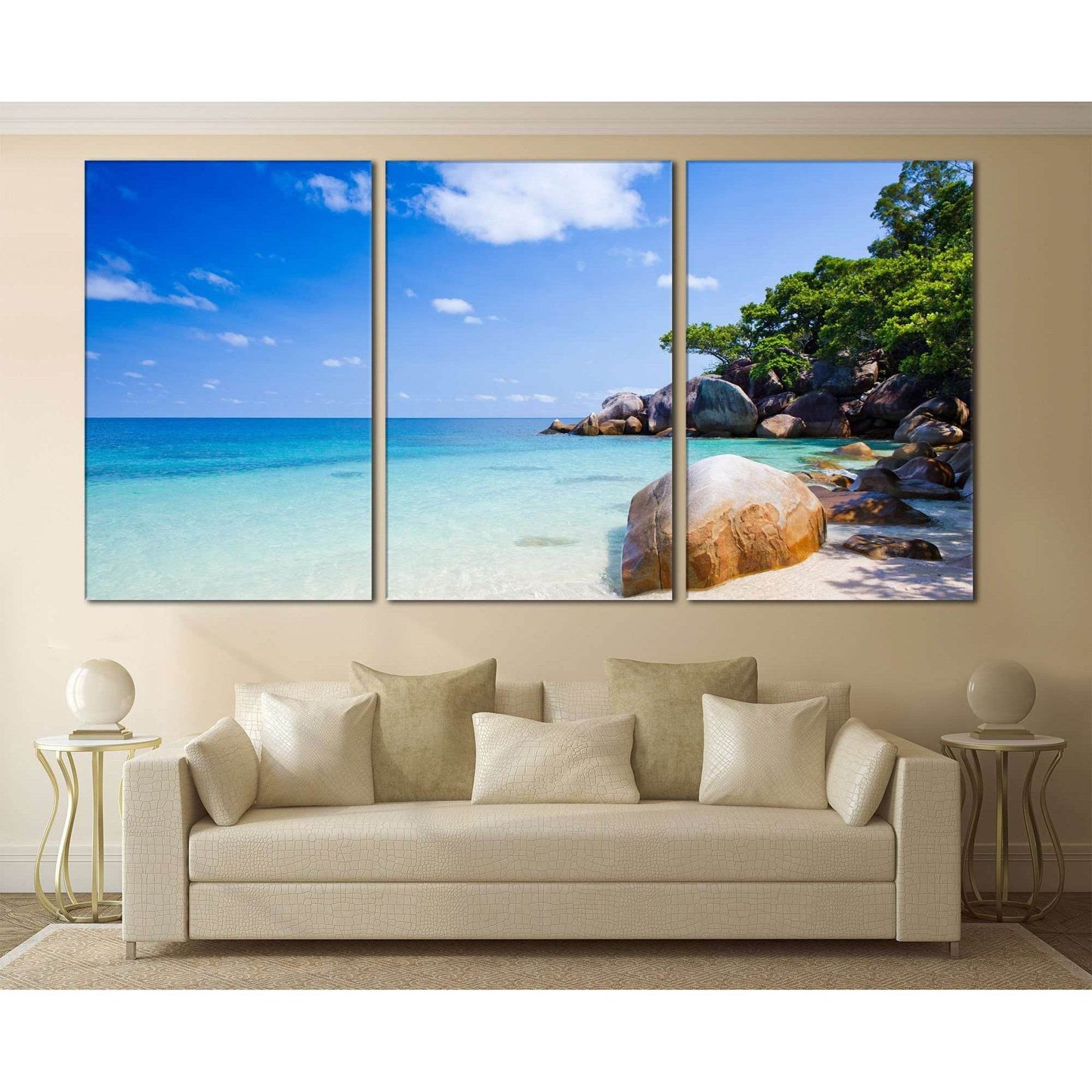 Australia Beach №775 Ready to Hang Canvas Print - Zellart Canvas Prints ALL_Products, autopostr_pinterest_65155, autopostr_pinterest_65157, autopostr_pinterest_65158, autopostr_pinterest_65160