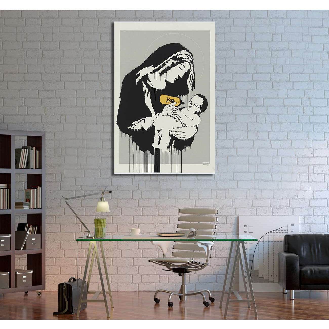 Banksy Virgin - Canvas print - Zellart Canvas Prints 000Negative, 6009, ALL_Products