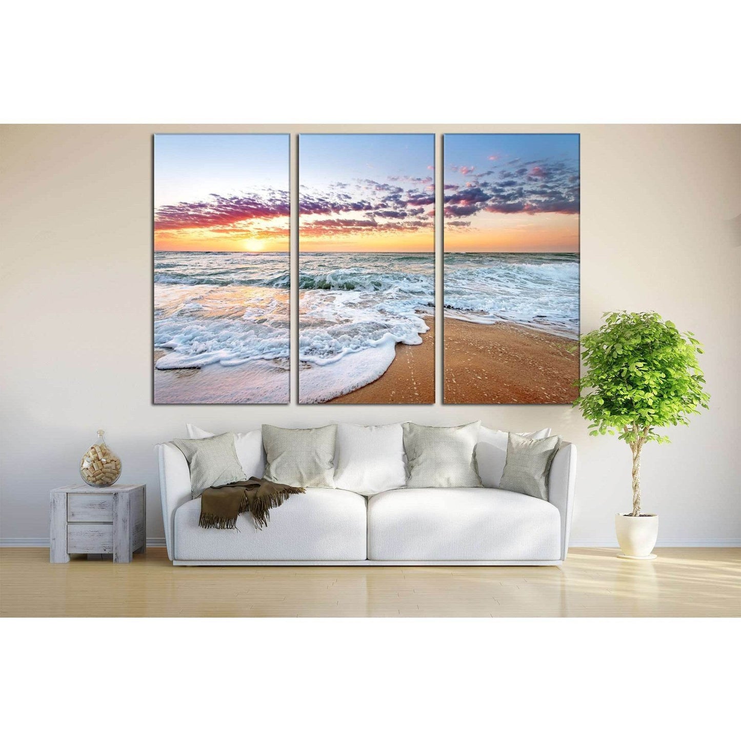 Beach Print №751 Ready to Hang Canvas Print - Zellart Canvas Prints ALL_Products, autopostr_pinterest_65155, autopostr_pinterest_65157, autopostr_pinterest_65158, autopostr_pinterest_65160