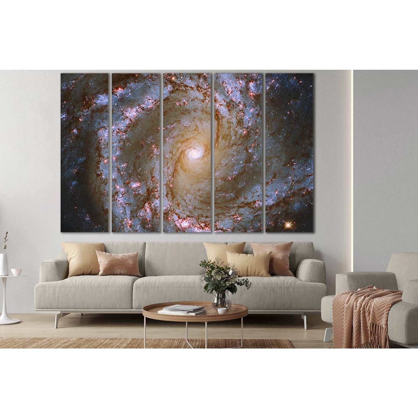 Beautiful Galaxy №SL381 Ready to Hang Canvas Print - Zellart Canvas Prints 0new, ALL_Products, Astronomy & Space Canvas Wall Art