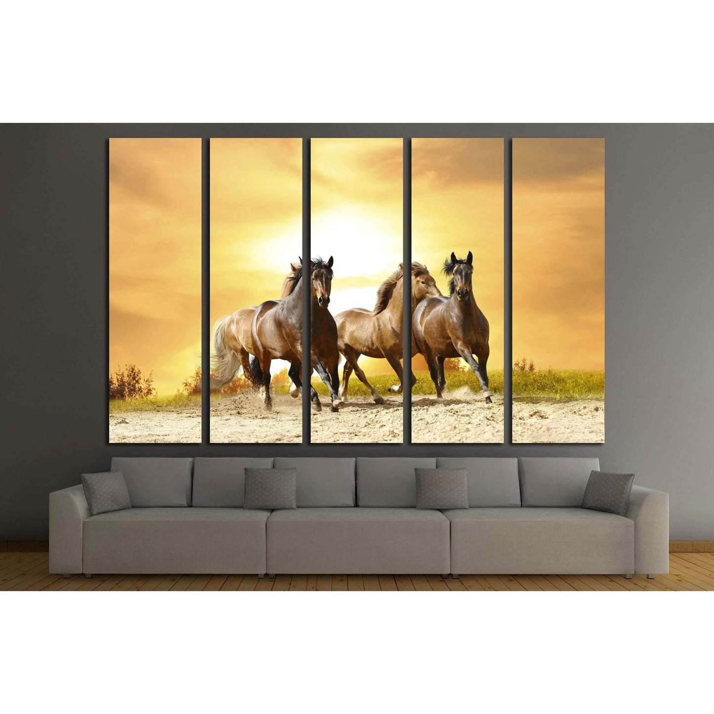 Beautiful horses wall art №5012 - Zellart Canvas Prints ALL_Products, Horses, s-5012