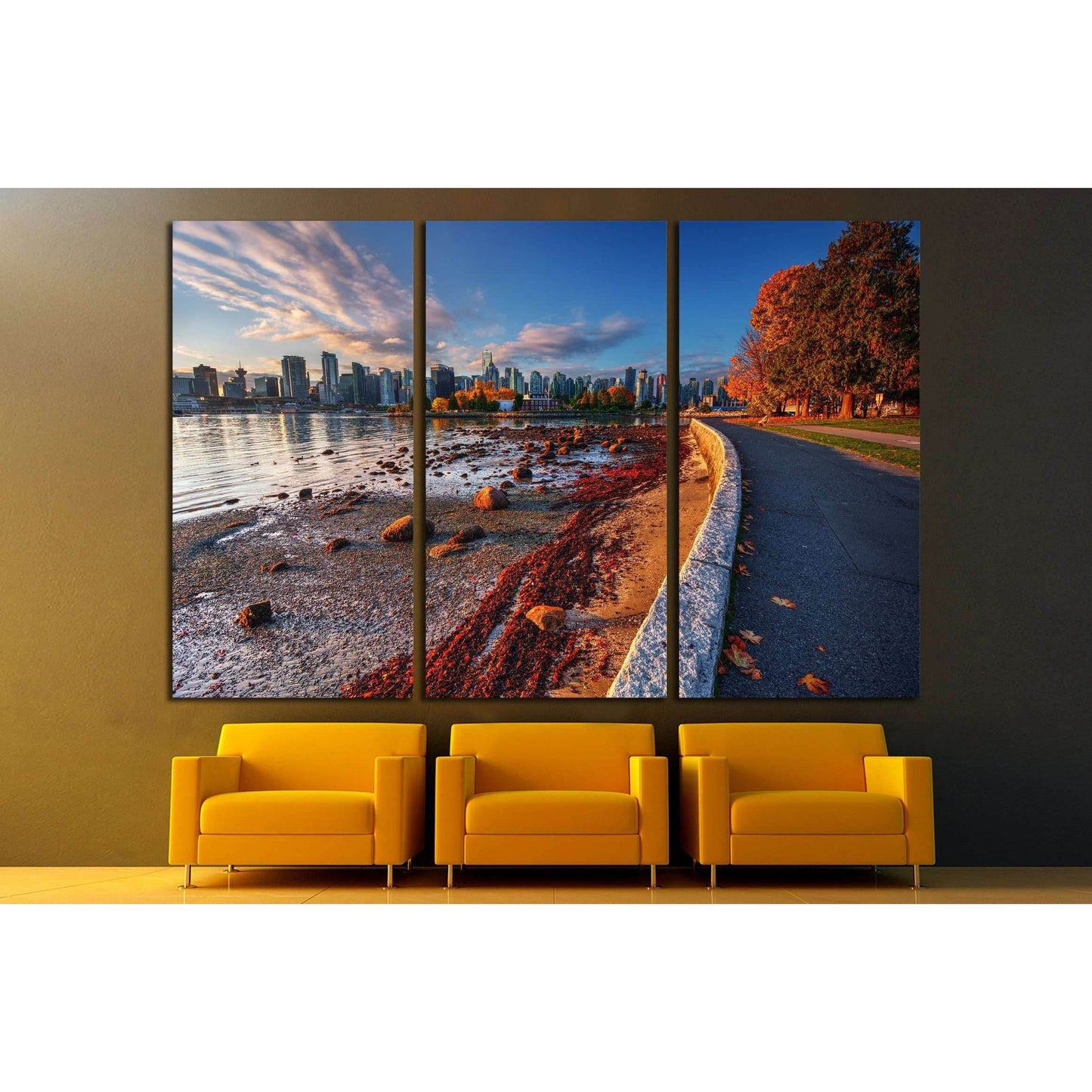 Beautiful Vancouver №2182 Ready to Hang Canvas Print - Zellart Canvas Prints ALL_Products, s-2182